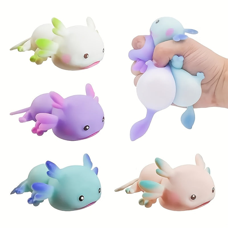 Super Soft Fish Toy 4pcs Super Soft Happy Game Pinching Fish Toy - Fun Squeeze & Pinch, Perfect for Office, Holidays & Gifts, Random Color