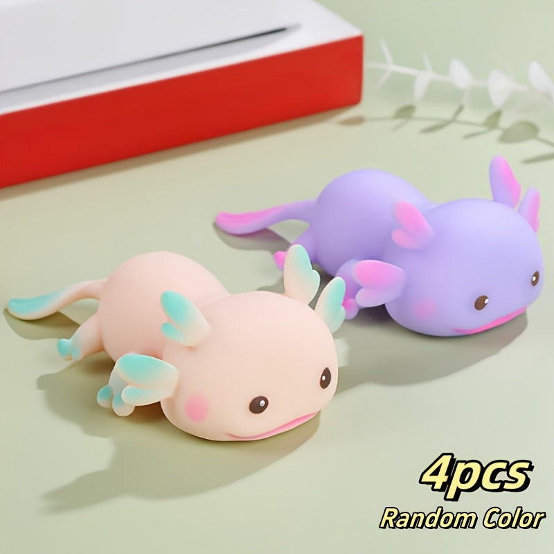 Super Soft Fish Toy 4pcs Super Soft Happy Game Pinching Fish Toy - Fun Squeeze & Pinch, Perfect for Office, Holidays & Gifts, Random Color