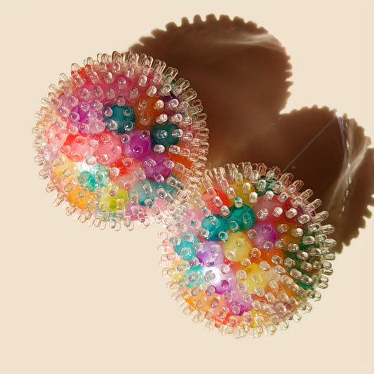 Colorful Stress Balls: Squishy Balls Filled with Water Gel Beads - Super Fun to Pull, Stretch & Squeeze - 2.36 inches - Perfect for Adults - Great Party Favors or Gifts