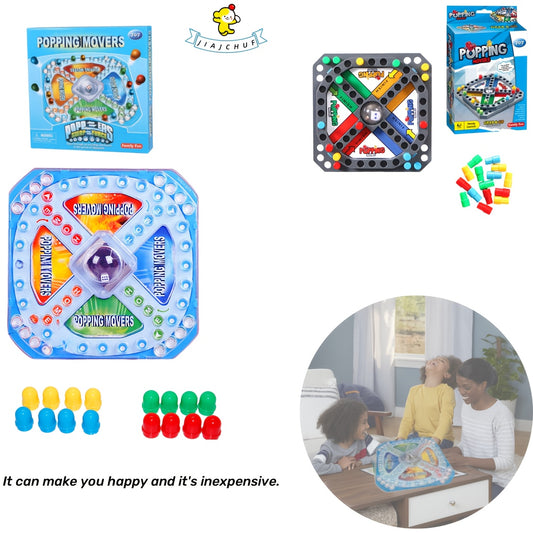 JIAJCHUF, a Family Puzzle Board Game, Flying Chess Board, Toy Gift, Holiday Present.