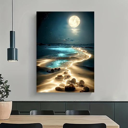 1000pcs Moonlight Beach Puzzles for Adults, Birthday, Halloween, Thanksgiving, Easter Gift