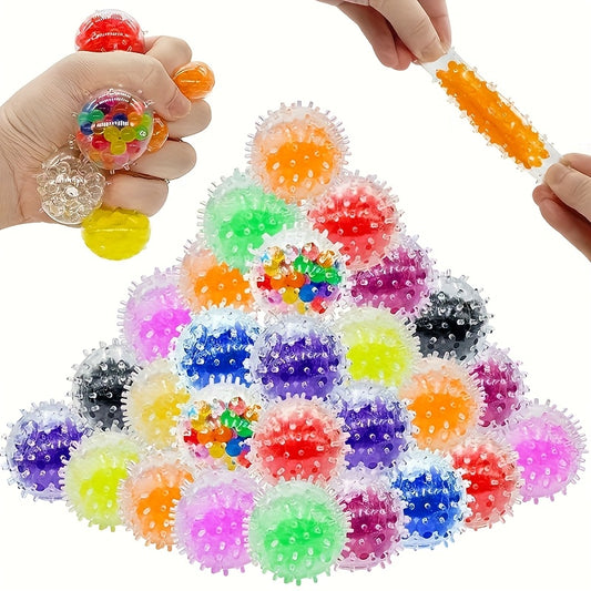 5\u002F10pcs Relax Squeeze Balls - Colorful, Durable Rubber Fidget Toys for Adults - Perfect for Gifts & Party Favors, Assorted Colors