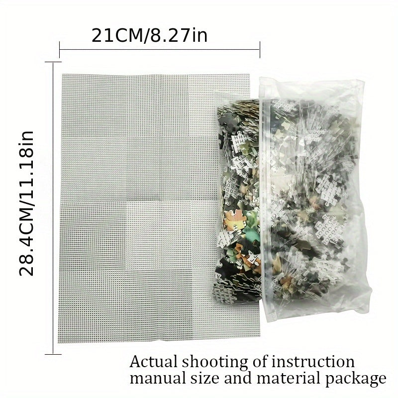 1 Box of 1000pcs Puzzle 50*70cm\u002F19.7*27.6inch, Adult Puzzle Large Size Puzzle Gift DIY Making Fun Suitable for Home Living Room Office Decoration No Frame, Christmas Halloween Mother's Day New Year Easter Gift DIY Mosaic Making