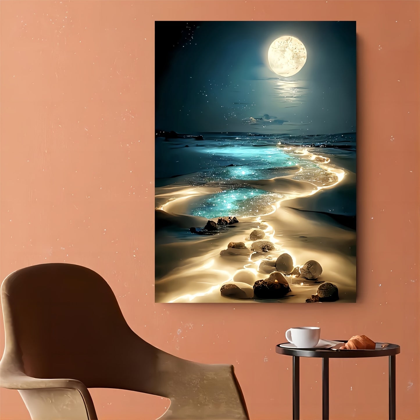 1000pcs Moonlight Beach Puzzles for Adults, Birthday, Halloween, Thanksgiving, Easter Gift