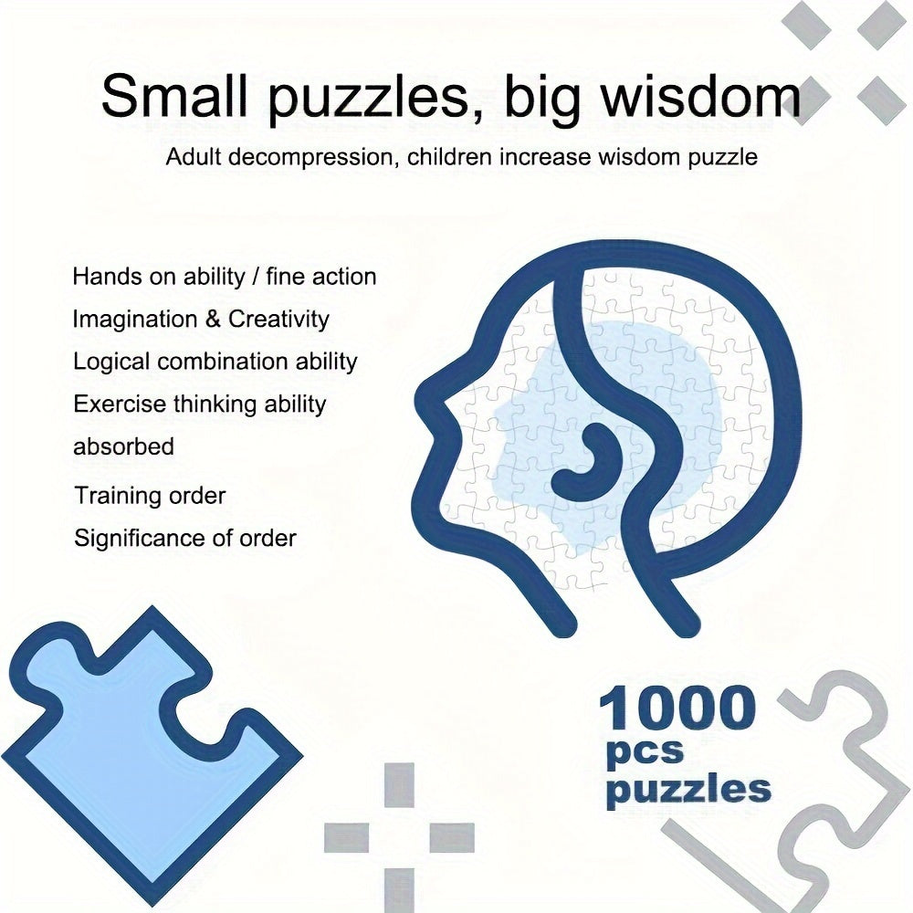1000pcs\u002Fset Puzzle For Adults, Space Moon Jigsaw Puzzles 1000 Pieces, Telescope Planet Close-up Round Puzzle, High Resolution, Matte Finish, No Dust Space Puzzle For Mother's Day, Father's Day, Bee Festival, Independence Day, Pride Day