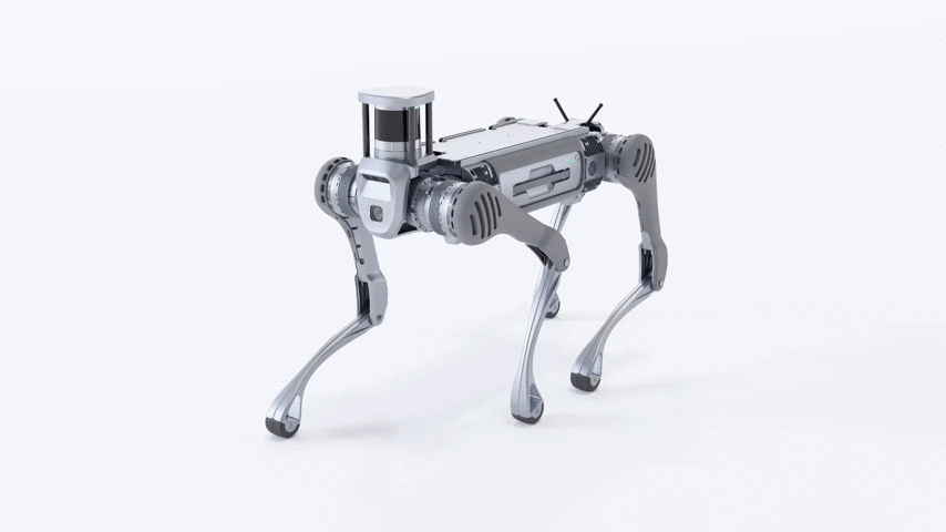 Unitree B2-W Industrial Quadruped Robotic Dog with LiDAR and Wheels