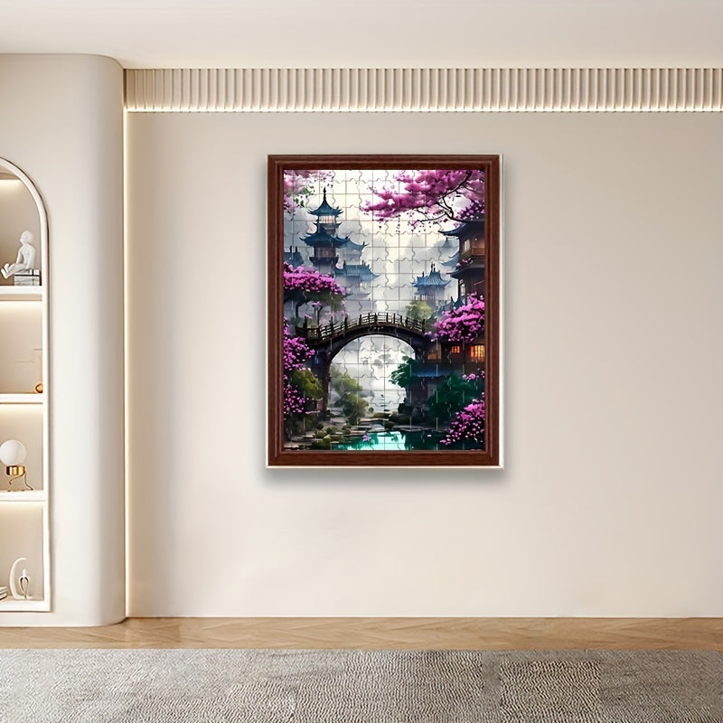 1 Box of 1000pcs Puzzle 50*70cm\u002F19.7*27.6inch, Adult Puzzle Large Size Puzzle Gift DIY Making Fun Suitable for Home Living Room Office Decoration No Frame, Christmas Halloween Mother's Day New Year Easter Gift DIY Mosaic Making
