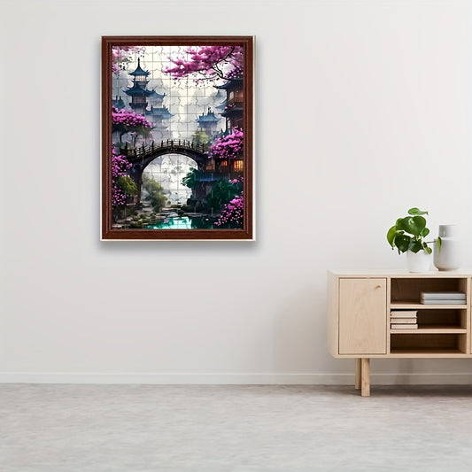 1 Box of 1000pcs Puzzle 50*70cm\u002F19.7*27.6inch, Adult Puzzle Large Size Puzzle Gift DIY Making Fun Suitable for Home Living Room Office Decoration No Frame, Christmas Halloween Mother's Day New Year Easter Gift DIY Mosaic Making